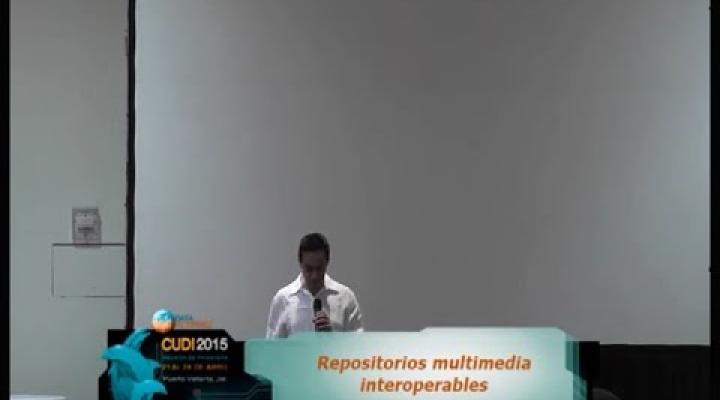 Preview image for the video "Reunión Primavera 2015 Repositorios multimedia interoperables".